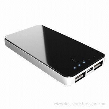 4,300mAh Large Capacity Portable Power Bank with Two USB Ports, for iPhone/iPad
